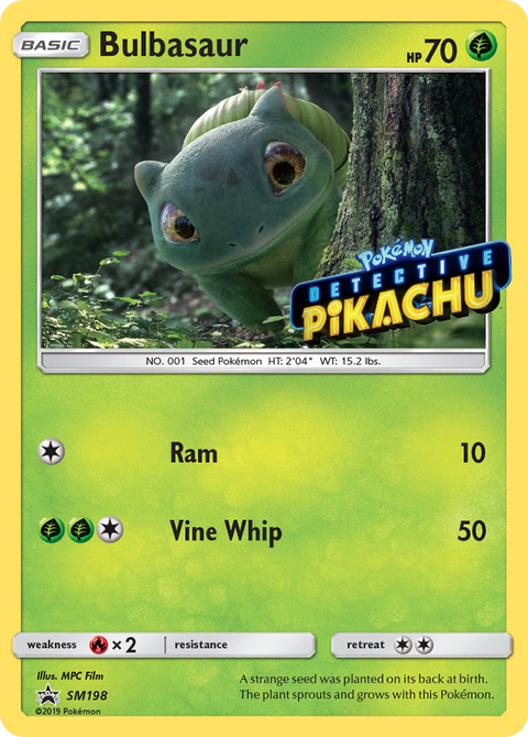 Bulbasaur SM198 SM Black Star Promos Pokémon card