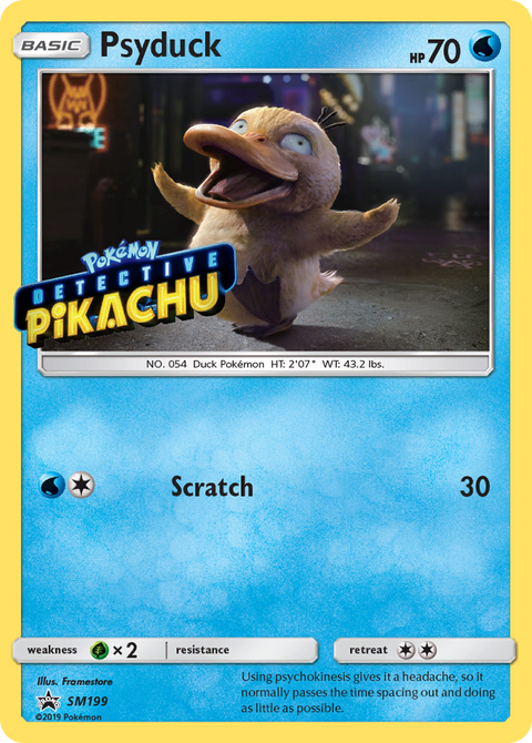 Psyduck SM199 SM Black Star Promos Pokémon card