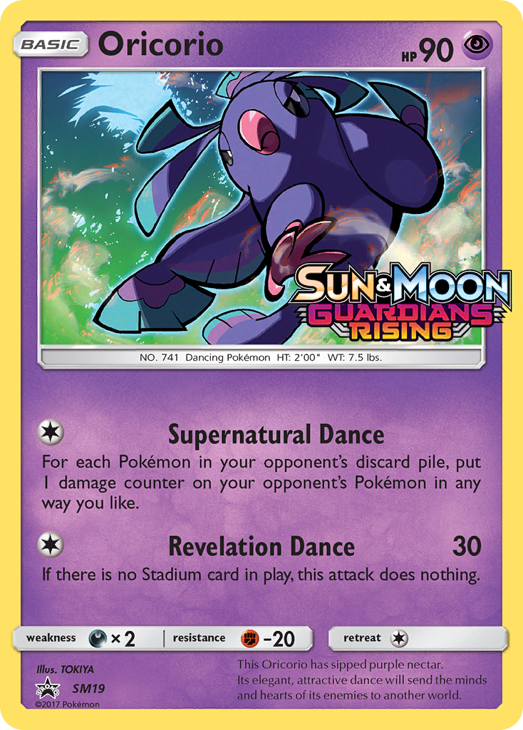 Oricorio SM19 SM Black Star Promos Pokémon card