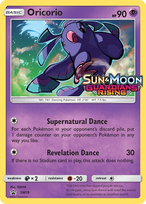 Oricorio SM19 SM Black Star Promos Pokémon card