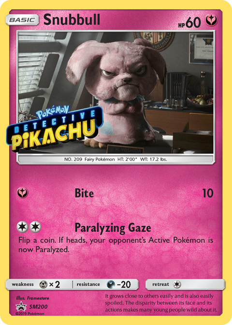 Snubbull SM200 SM Black Star Promos Pokémon card