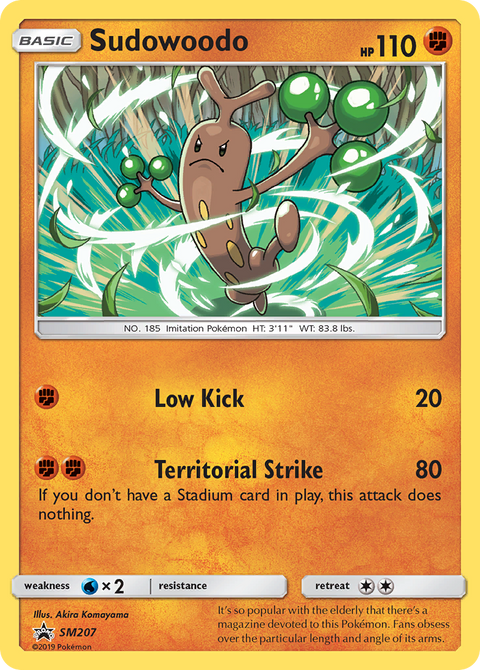 Sudowoodo SM207 SM Black Star Promos Pokémon card