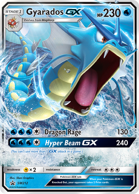 Gyarados-GX SM212 SM Black Star Promos Pokémon card