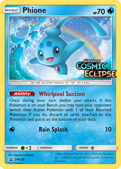 Phione SM220 SM Black Star Promos Pokémon card