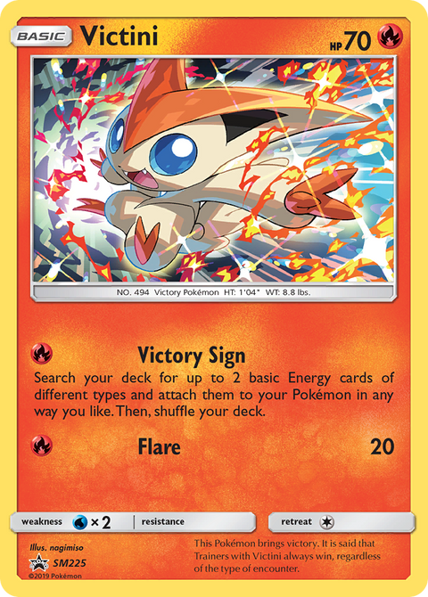 Victini SM225 SM Black Star Promos Pokémon card