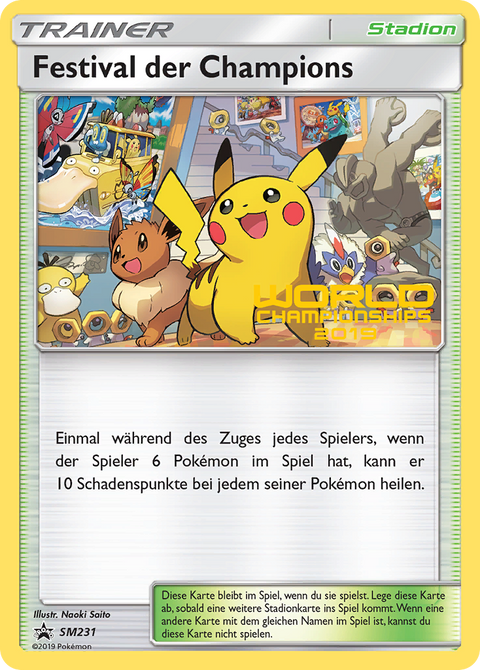 Champions Festival SM231 SM Black Star Promos Pokémon card
