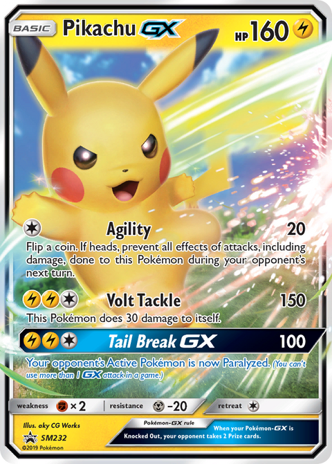 Pikachu-GX SM232 SM Black Star Promos Pokémon card