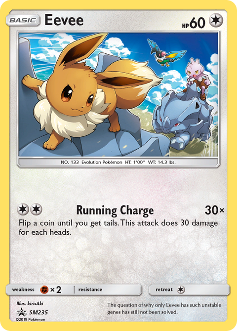 Eevee SM235 SM Black Star Promos Pokémon card