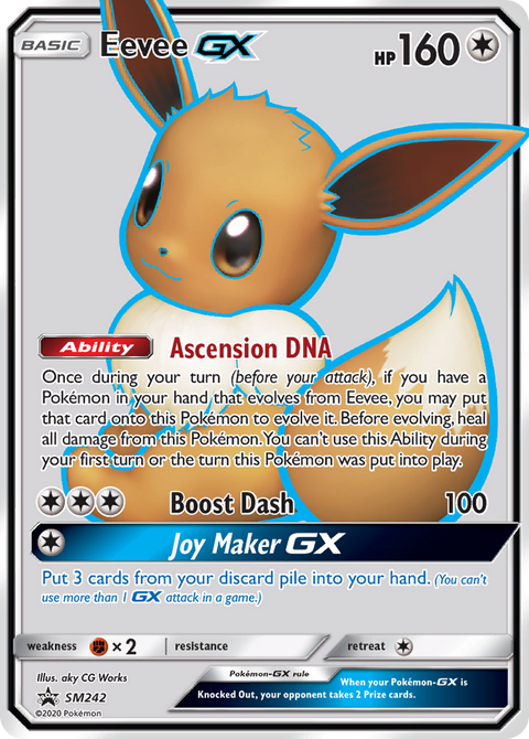Eevee-GX SM242 SM Black Star Promos Pokémon card