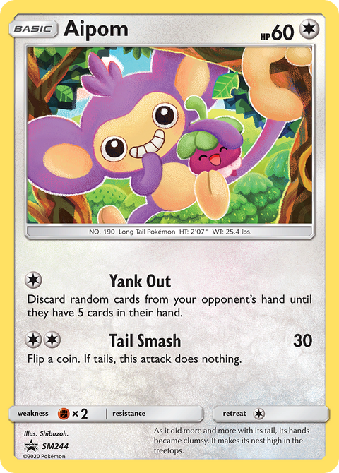 Aipom SM244 SM Black Star Promos Pokémon card