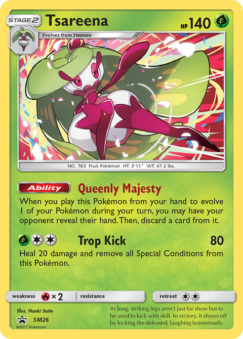 Tsareena SM26 SM Black Star Promos Pokémon card