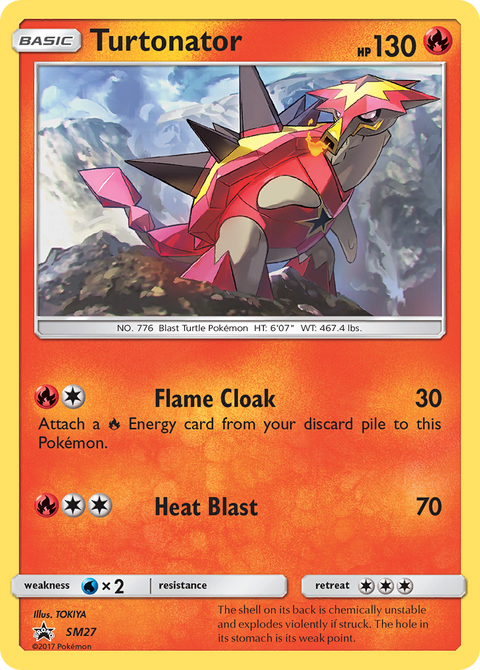 Turtonator SM27 SM Black Star Promos Pokémon card