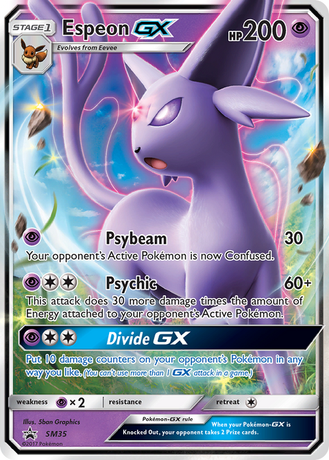 Espeon-GX SM35 SM Black Star Promos Pokémon card