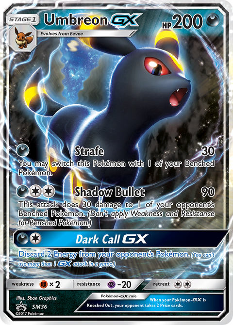 Umbreon-GX SM36 SM Black Star Promos Pokémon card