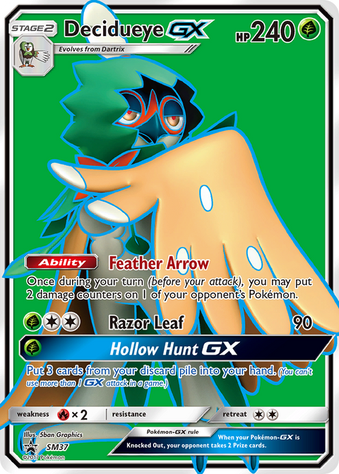 Decidueye-GX SM37 SM Black Star Promos Pokémon card
