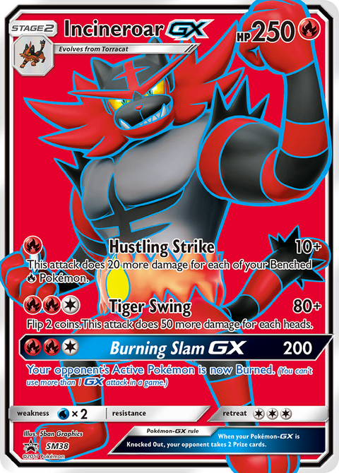 Incineroar-GX SM38 SM Black Star Promos Pokémon card