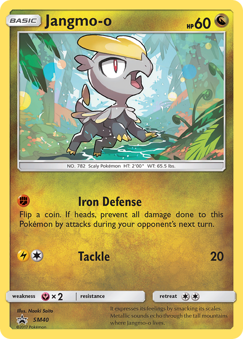 Jangmo-o SM40 SM Black Star Promos Pokémon card