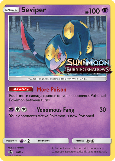 Seviper SM46 SM Black Star Promos Pokémon card