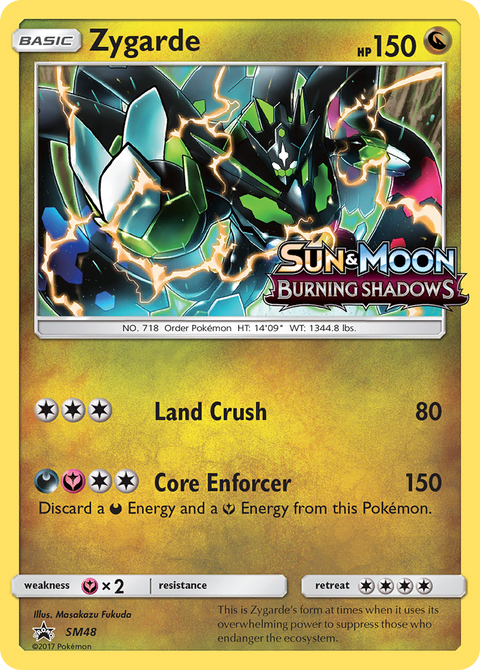 Zygarde SM48 SM Black Star Promos Pokémon card