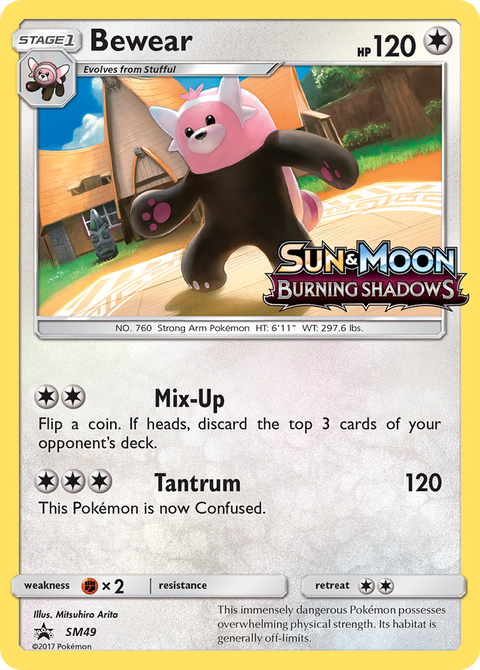 Bewear SM49 SM Black Star Promos Pokémon card