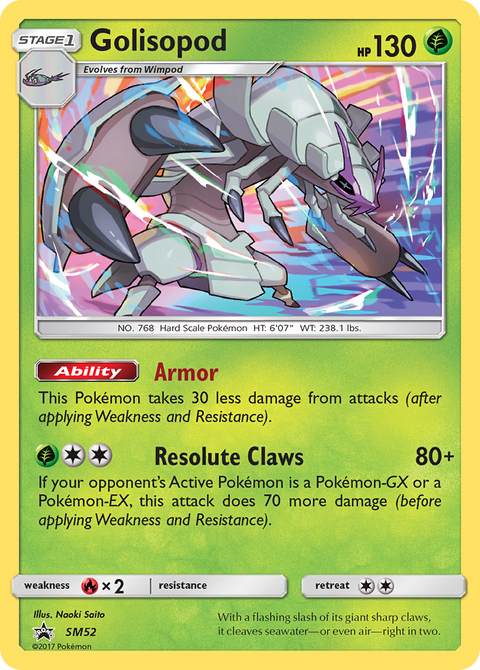 Golisopod SM52 SM Black Star Promos Pokémon card