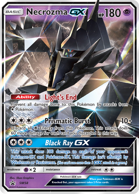 Necrozma-GX SM58 SM Black Star Promos Pokémon card