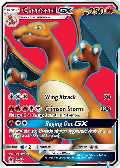 Charizard-GX SM60 SM Black Star Promos Pokémon card