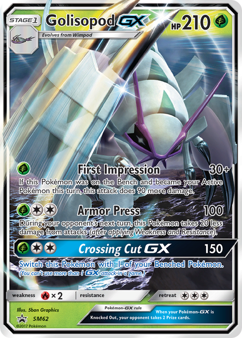 Golisopod-GX SM62 SM Black Star Promos Pokémon card