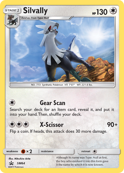 Silvally SM64 SM Black Star Promos Pokémon card