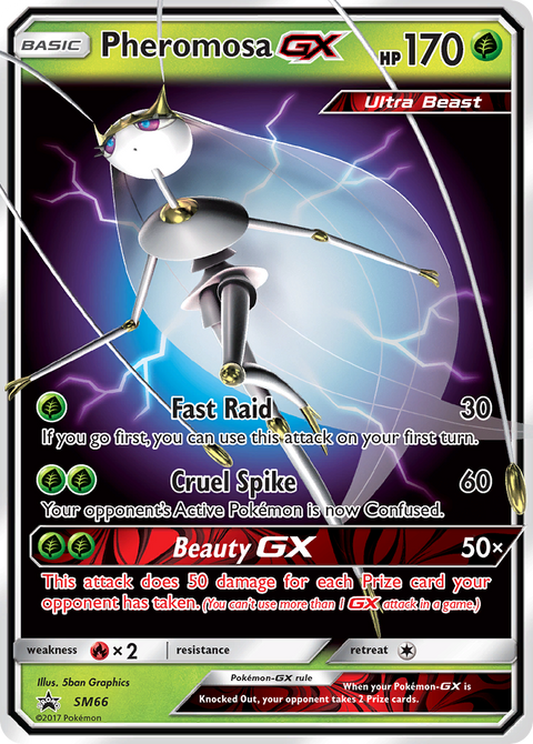 Pheromosa-GX SM66 SM Black Star Promos Pokémon card