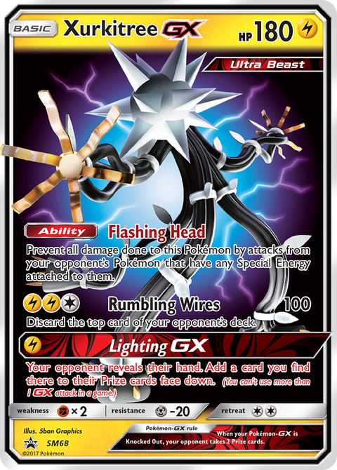 Xurkitree-GX SM68 SM Black Star Promos Pokémon card