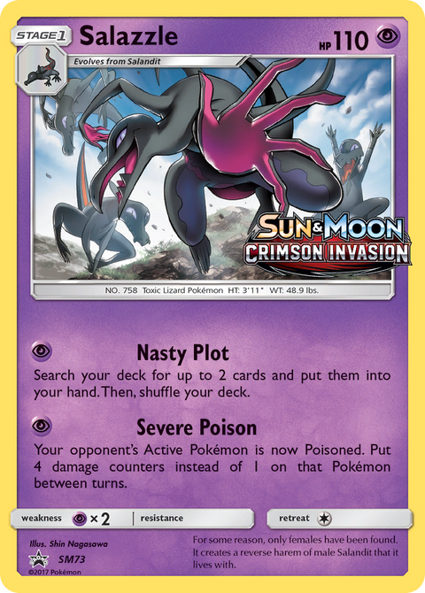 Salazzle SM73 SM Black Star Promos Pokémon card