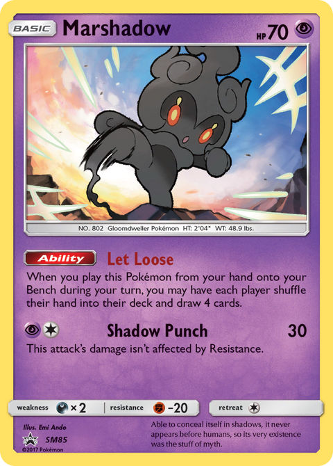 Marshadow SM85 SM Black Star Promos Pokémon card