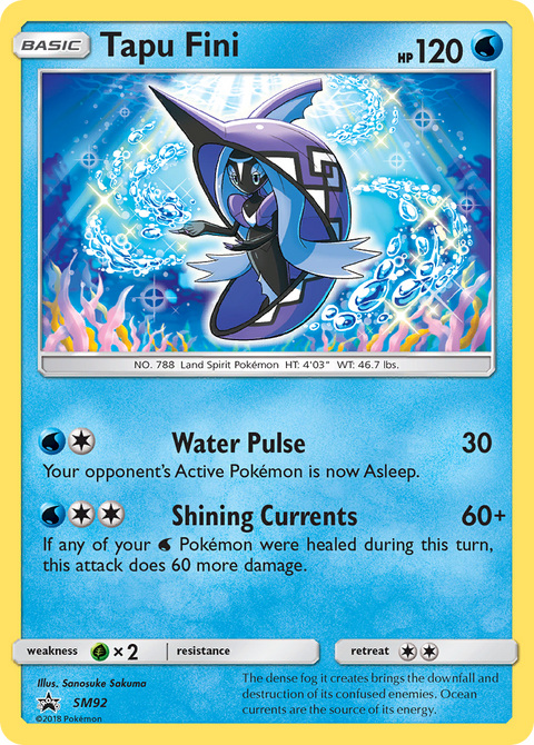 Tapu Fini SM92 SM Black Star Promos Pokémon card