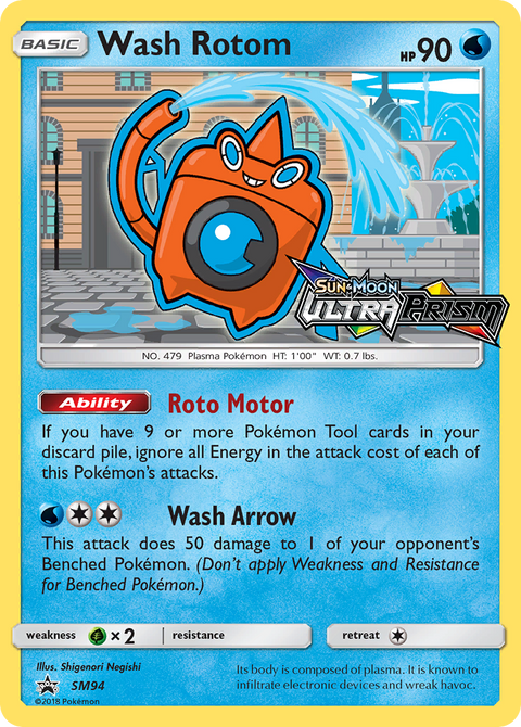 Wash Rotom SM94 SM Black Star Promos Pokémon card