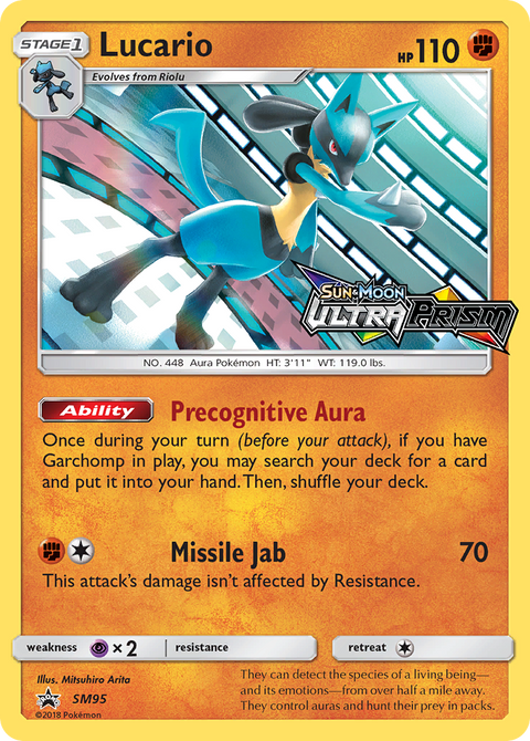 Lucario SM95 SM Black Star Promos Pokémon card