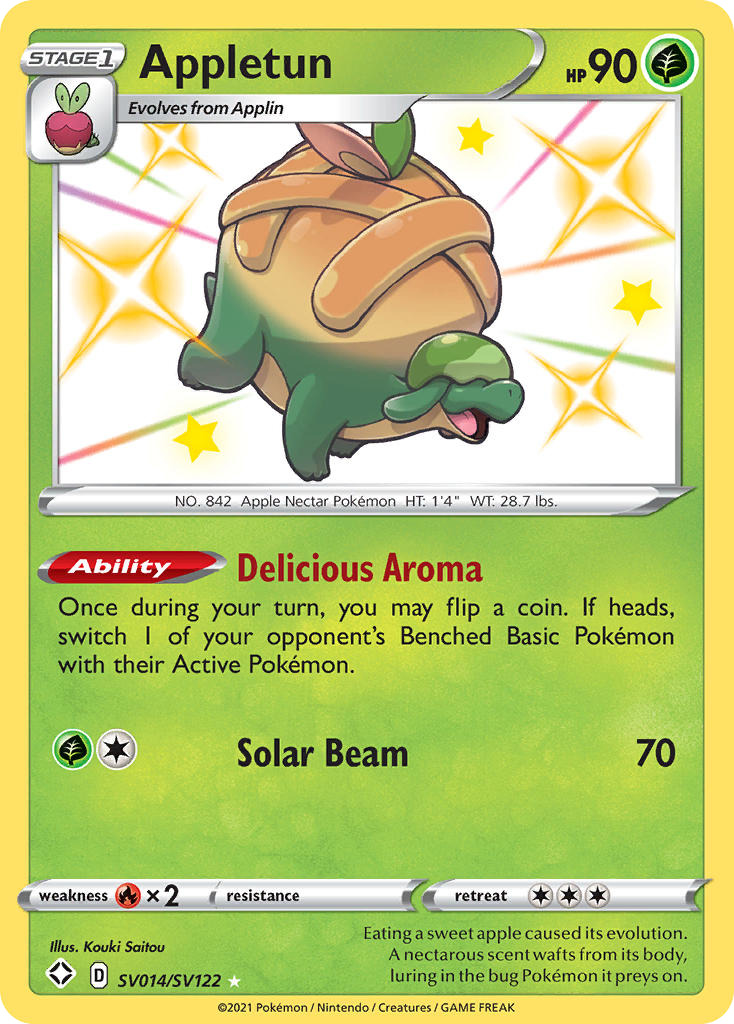Appletun SV014 Shining Fates Shiny Vault Pokémon card
