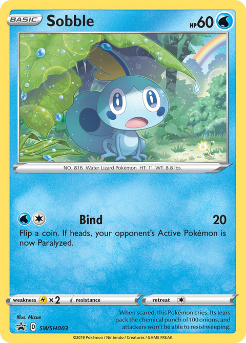 Sobble SWSH003 SWSH Black Star Promos Pokémon card