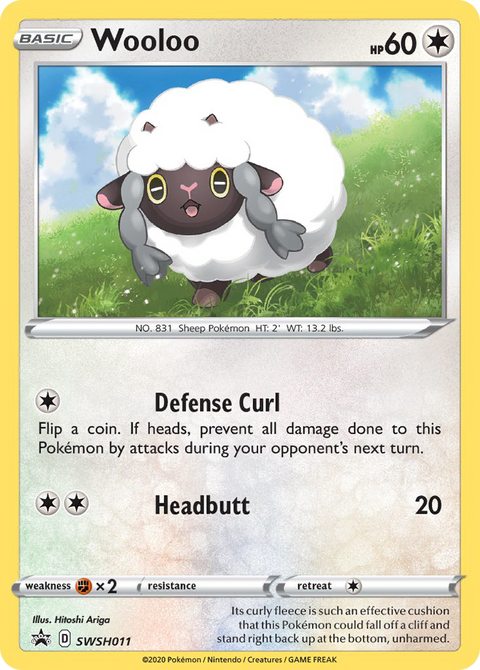 Wooloo SWSH011 SWSH Black Star Promos Pokémon card