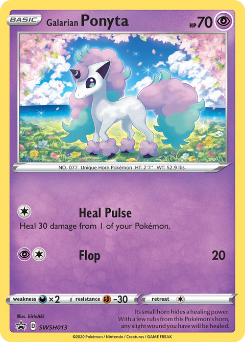Galarian Ponyta SWSH013 SWSH Black Star Promos Pokémon card