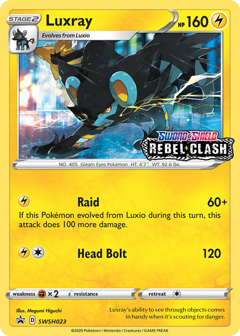 Luxray SWSH023 SWSH Black Star Promos Pokémon card
