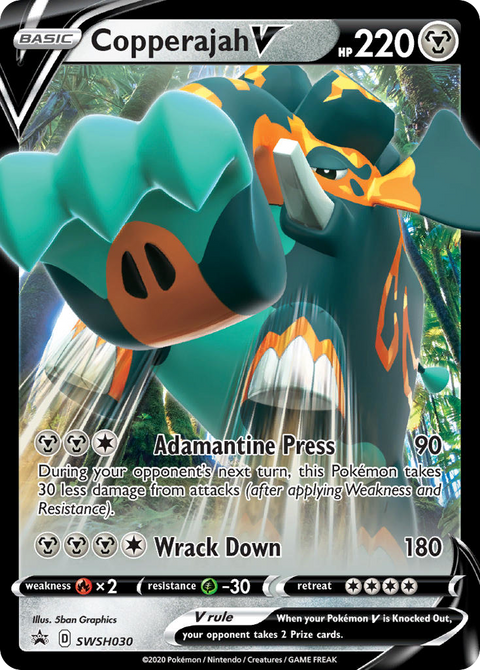 Copperajah V SWSH030 SWSH Black Star Promos Pokémon card
