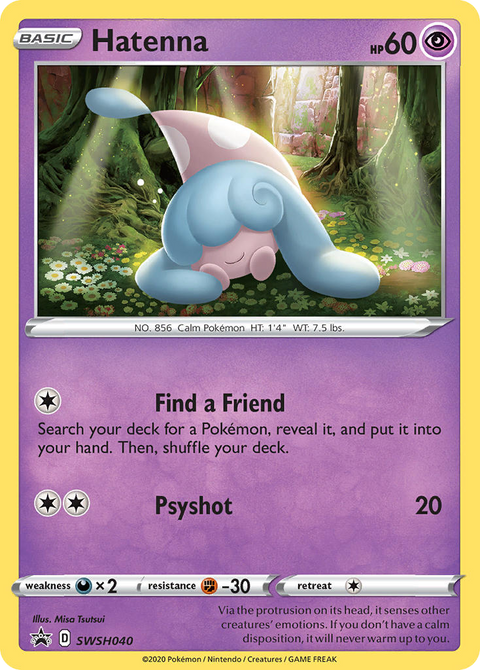 Hatenna SWSH040 SWSH Black Star Promos Pokémon card