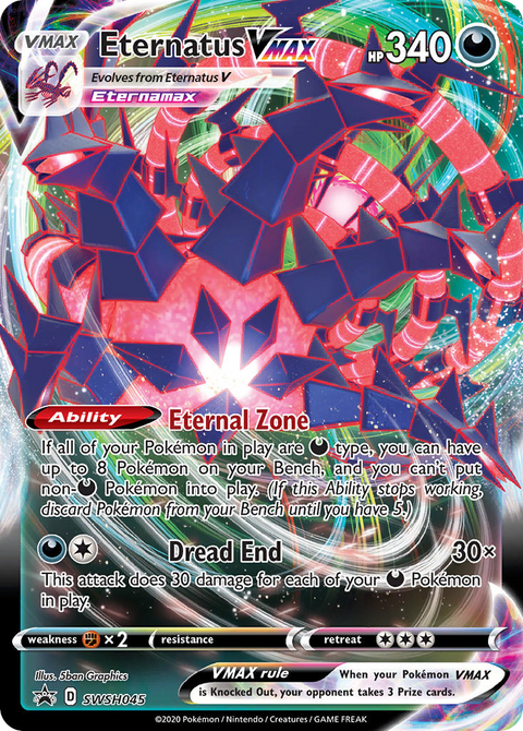 Eternatus VMAX SWSH045 SWSH Black Star Promos Pokémon card