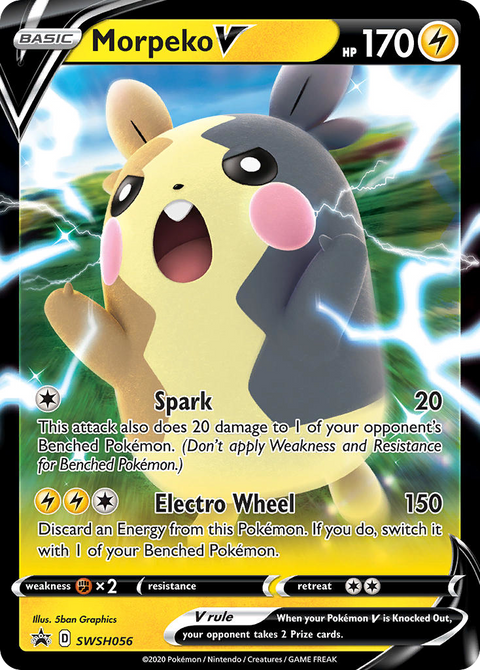Morpeko V SWSH056 SWSH Black Star Promos Pokémon card