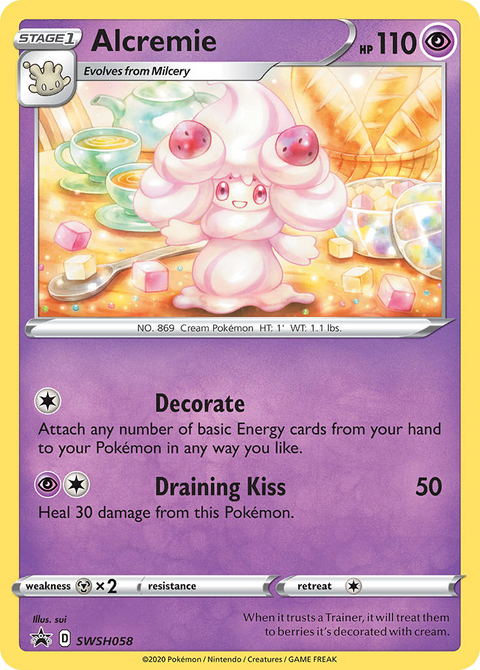 Alcremie SWSH058 SWSH Black Star Promos Pokémon card