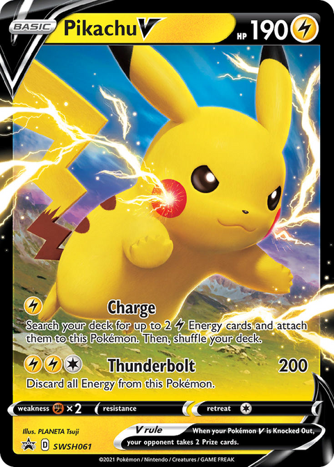 Pikachu V SWSH061 SWSH Black Star Promos Pokémon card