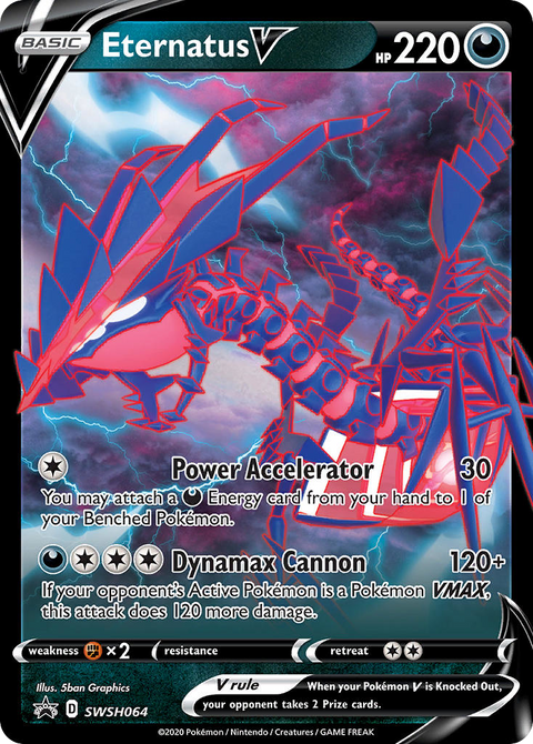 Eternatus V SWSH064 SWSH Black Star Promos Pokémon card
