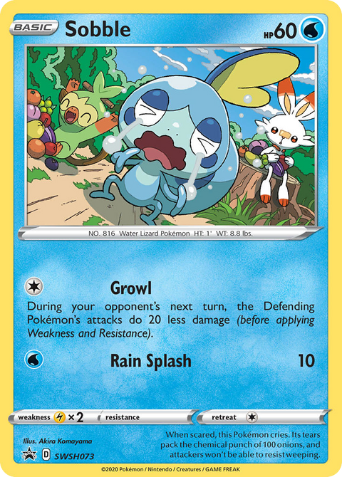 Sobble SWSH073 SWSH Black Star Promos Pokémon card