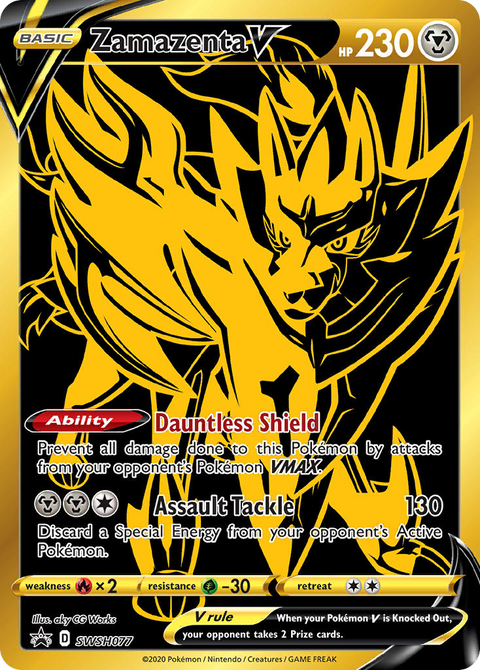 Zamazenta V SWSH077 SWSH Black Star Promos Pokémon card